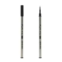 罗氏宝珠笔芯0.5mm签字中性笔通用笔芯0.7水笔替芯直插式 罗氏0.5MM宝珠笔芯黑色5支