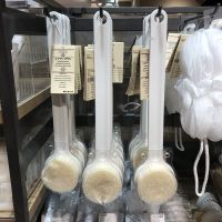 沐浴刷洗澡刷子不求人后背洗浴洗澡巾长柄搓澡巾软毛搓泥搓背神器 白色一支 单支