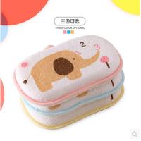 宝宝洗浴棉婴儿洗澡海绵新生儿沐浴棉儿童浴擦洗脸搓澡巾宝宝用品 [2个装]粉+黄