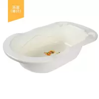 婴儿洗澡盆宝宝洗澡盆可坐躺通用儿童洗澡桶新生儿用品沐浴盆浴桶 乳白色浴盆 单个浴盆
