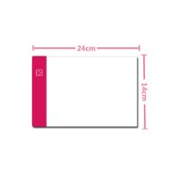 A4A3拷贝台LED拷贝板发光临摹透写台素描绘画板动漫画画复写台 玫红色 A5三档调光+电源线