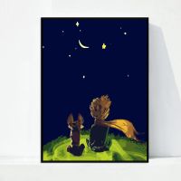 diy数字油画卡通动漫小王子手工填充手绘填色油彩画客厅装饰挂画 DX-302 30*40cm不带内框