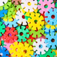 儿童雪花片大号1000片积木男女孩拼装拼插积木益智幼儿园玩具加厚 [单独雪花片]中号 约100片