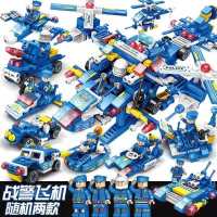 兼容乐高幻影忍者积木拼装玩具男孩军事航母乐高匹配儿童益智玩具 激战特警[特别小款随机一盒70片]