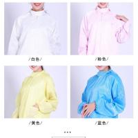 防静电服无尘服加肥加大无尘衣大褂连帽连体防尘5XL6XL分体工作服 白色分体连帽 4XL码