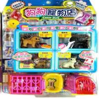 仿真猫咪宠物狗狗宠物店迷你猫狗女孩过家家玩偶亲子互动益智玩具 狗狗款式