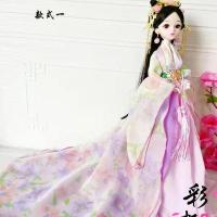 古代芭比公主30厘米高端古装娃娃女孩子生日礼物洋娃娃过家家玩具 款式1(娃娃+头饰+支架) 30-39厘米以内(无包装)
