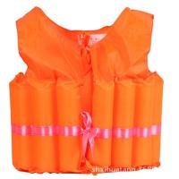 泡沫实心助泳衣儿童成人游泳背心游泳池学游泳教练装备大号救生衣 红色助泳衣 12排（体重20-30斤）