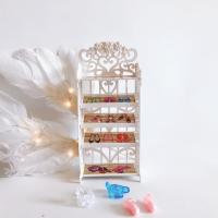 芭比娃娃大床收纳衣柜房间梦幻衣橱卧室别墅女孩子过家家玩具床被 单独鞋架送鞋子