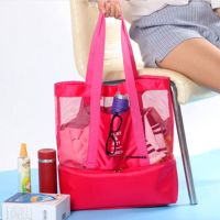儿童游泳包干湿分离女游泳装备用品收纳袋双肩包防水温泉包沙滩包 单肩款+玫红