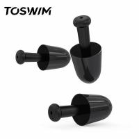 Toswim游泳防水专业硅胶鼻夹耳塞套装洗澡洗头防进水防呛水装备 墨鱼黑耳塞(子弹头)