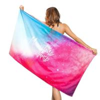 海边必备游泳浴巾沙滩巾速干浴巾游泳沙滩浴巾游泳速干浴巾长浴巾 炫彩星空