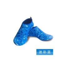 沙滩潜水鞋瑜伽鞋成人儿童潜浮沙滩装备 涉水鞋游泳鞋溯溪潜水鞋 迷彩蓝 24-25码（鞋长14）