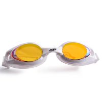 佳斯特特价防水防雾高清泳镜男女成人平光游泳眼镜泳帽套装女 JS206白色电镀泳镜