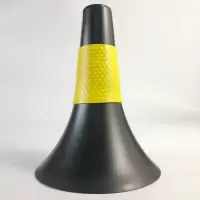 新跆拳道障碍物标志桶篮球足球训练器材标志锥喇叭筒私教标志控球 黄色1个