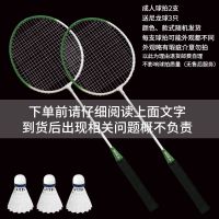 羽毛球拍单双拍成人进攻耐用型小学生儿童初学者耐打套装 普通成人款(赠3球)