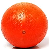 充气实心球2KG中小学生中考训练比赛专用达标1公斤橡胶颗粒防滑球 橘色 1KG实心球无礼品