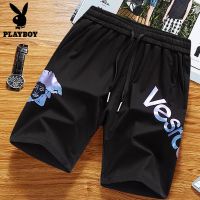 花公子短裤男外穿青年五分裤男沙滩裤男夏季宽松休闲短裤潮流薄款 8023黑色 M 推荐90-105斤