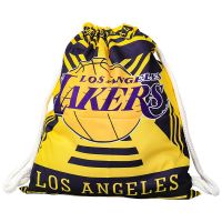 篮球袋球袋背包篮球包袋子训练包收纳袋抽绳双肩包湖人勇士队装备 湖人队篮球包