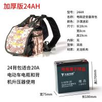 蓄电瓶背包12v逆变器45 36机头 升压器干锂电池专用加厚防水双肩 加厚版24AH背包(无防水)