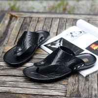 凉鞋男夏季新款休闲户外沙滩鞋男罗马包头编织凉鞋男士透气凉鞋男 [ZC]589-黑色 38 [皮鞋码]