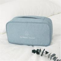 旅行衣服收纳袋内衣包旅游便携内裤收纳包文胸包多功能衣物整理袋 高质版蓝色