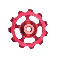 山地自行车后拨轴承培林导轮11T11齿金属变速器导向轮张力轮配件 XDL导轮红色一个
