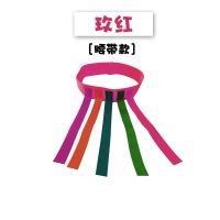 揪尾巴幼儿园抓尾巴玩具女儿童亲子活动户外道具游戏感统训练器械 玫红+5条小尾巴