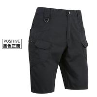 IX9户外战术裤男士IX7军迷冲锋裤大码训练休闲作训裤执政官工装裤 [X7速干短裤]透气 耐磨 黑色 S 送腰带
