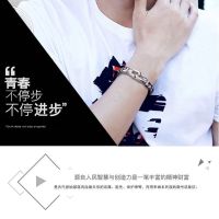 新款复古霸气图腾手链男士钛钢手链韩版个性潮男手环学生手镯礼物 图腾铸造手链长18厘米