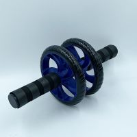 自动回弹健腹轮腹肌初学者收腹部健身器材家用女减肚子滚轮滑轮男 经典小双轮 (送跪垫)