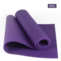 青蛙垫瑜伽黑垫高密度PVC瑜伽垫防滑瑜伽垫家用地垫耐用瑜伽垫 紫色
