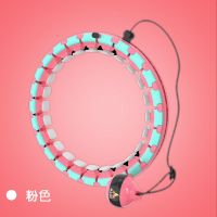 呼啦圈减肥健身家用收腹瘦腰全身大肚子神器材成人加重懒人新欢 亲肤环保:粉色 [儿童体型]16节