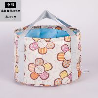 旅行可折叠泡脚桶水盆水桶便携式洗脚盆泡脚袋神器泡脚盆伸缩脸盆 中号15升[30*20CM]双层保温 特价款[送收纳袋]