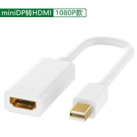 minidp转hdmi转接线电视显示器 视频连接线适用苹果macbook笔记本 白色 MiniDP转HDMI(1080P