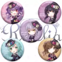 原创BanG Dream邦邦同人吧唧徽章胸章bangdream少女乐团派对周边 Roselia 吧唧