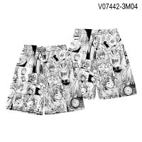 鬼灭之刃T恤灶门炭治郎 我妻善逸表情包短袖体恤恶搞动漫周边衣服 1短裤 XS