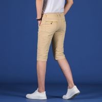 新款短裤男士七分裤休闲宽松五分中裤夏季薄款7分裤潮流裤子男装 986短裤卡其色单件装 38 腰围二尺九