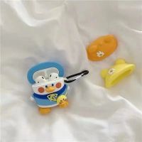 国产pro4保护套苹果airpro4无线蓝牙耳机套华强北MINI4软pro5四代 三个帽子鸭子 国产Pro4/mini4