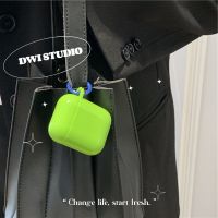 绿色链条漫步者lollipods蓝牙耳机保护套lollipodsplus耳机壳女款 果绿潮壳带蓝圆扣 漫步者Lollip