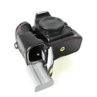 尼康D810 D800E D800 D750单反相机包 皮套底座 摄影包 真皮半套 D750 仿皮 黑色