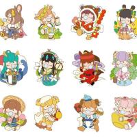 狐仙虞姬异色蝴蝶精盲盒正版囡茜nanci林深不知处盲盒隐藏确认款 十二生肖徽章随机单个