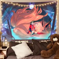 火影忍者鸣人佐助鼬挂布背景布动漫周边宿舍装饰布置背景布墙布 火影忍者 1 宽98厘米*高68厘米(不送灯)