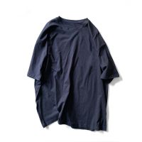 吉业重工 短袖T恤男潮牌宽松半袖百搭潮流oversize夏季嘻哈情侣装 藏青色 M (宽松版型!厂家价)