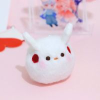 小白鸟毛绒钥匙扣书包挂件猫猫菇零钱包挂件光遇游戏周边公仔 白鸟钥匙扣