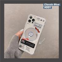 复古CD光碟补妆镜适用苹果11手机壳iPhone12pro max/xr/xsmax/7p/ 碟片英文标签 苹果cj