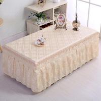 四季茶几桌布茶几布套加厚长方形茶几垫罩桌布布艺家用台布防尘罩 月华-黄色 宽50*长100*高40cm