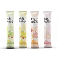 [独立包装]蜂蜜柚子柠檬百香果茶冲泡冷饮果茶果酱泡水喝的东西 [4条]4种口味(不送赠品)