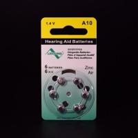 6粒装 Lisound丽声助听器电池 A10 A312 A13 A675 锌空气纽扣电池 A10