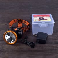 强光超亮头灯无极调光头戴式电筒锂电池充电夜钓照明LED矿灯远射 25W无极调光白光头灯